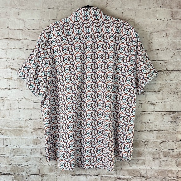 Robert Graham 3XL Emilio Boomerang Classic Fit Short Sleeve Button Down Shirt 3X - Picture 10 of 11